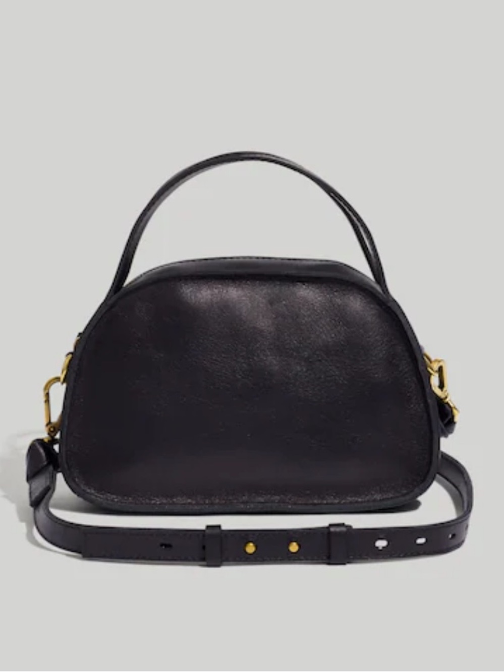 Madewell The Sydney Leather Zip-Top Crossbody Bag